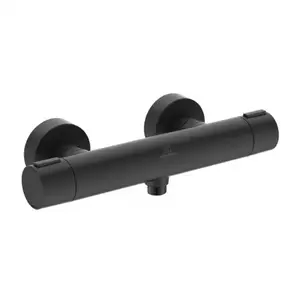 Imagine Baterie dus Ideal Standard Alu+ termostatata negru mat din aluminiu