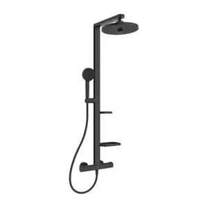 Imagine Sistem de dus cu baterie termostatata Ideal Standard Alu+ negru mat aluminiu