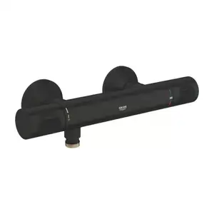 Imagine Baterie dus termostatata Grohe Grohtherm 500 negru mat