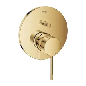 Imagine Baterie cada si dus incastrata Grohe Essence auriu lucios Cool Sunrise