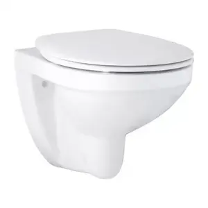 Imagine Set PROMO vas WC suspendat Bau Ceramic cu capac Bau Ceramic fix alb lucios
