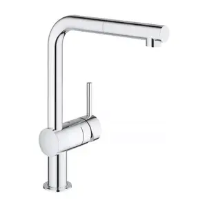 Imagine Baterie bucatarie Grohe Minta crom lucios cu dus extractibil