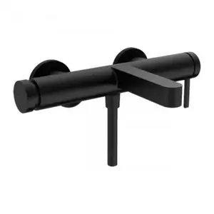 Imagine Baterie cada si dus Hansgrohe Finoris negru mat monocomanda