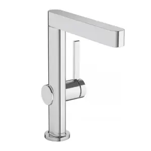 Imagine Baterie lavoar Hansgrohe Finoris 230 cu pipa pivotanta si ventil crom