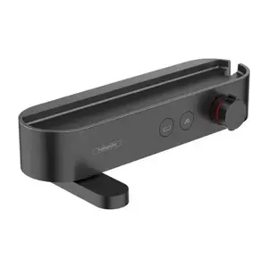 Imagine Baterie cada si dus termostatata Hansgrohe ShowerTablet Select negru mat