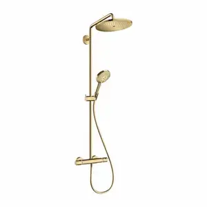 Imagine Sistem de dus cu baterie termostatata Hansgrohe Croma Select S 280 auriu lucios