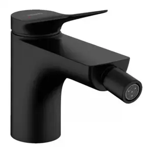 Imagine Baterie bideu Hansgrohe Vivenis cu ventil negru mat