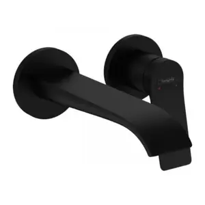 Imagine Baterie lavoar incastrata Hansgrohe Vivenis cu pipa 19.2 cm negru mat