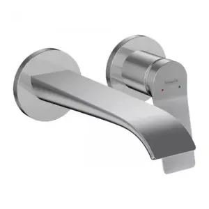 Imagine Baterie lavoar incastrata Hansgrohe Vivenis cu pipa 19.2 cm crom lucios