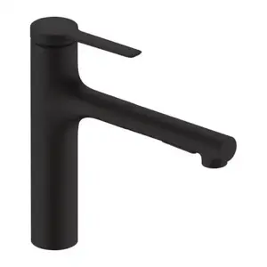 Imagine Baterie bucatarie cu dus extractibil Hansgrohe Zesis M33 160 2 tipuri de jet negru mat
