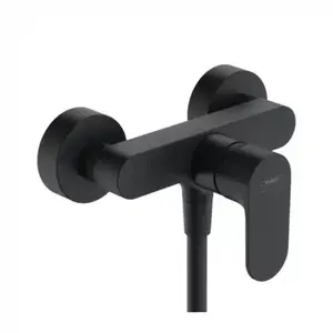 Imagine Baterie dus Hansgrohe Rebris S negru mat monocomanda