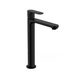 Imagine Baterie lavoar inalta Hansgrohe Rebris S 240 negru mat cu ventil