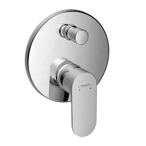 Imagine Baterie cada si dus incastrata Hansgrohe Rebris S crom lucios