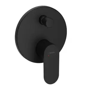 Imagine Baterie cada si dus incastrata Hansgrohe Rebris S negru mat
