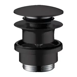 Imagine Ventil lavoar Hansgrohe Push-Open negru mat