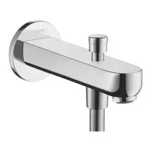 Imagine Pipa cada cu divertor Hansgrohe Metris S crom lucios