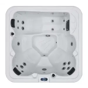 Imagine Minipiscina Glass Escape 19 alb 195x195x74 cm pentru 6 persoane