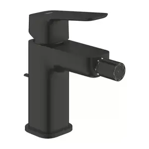 Imagine Baterie bideu Grohe Cubeo cu ventil pop-up negru mat