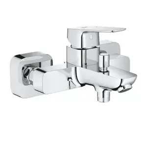 Imagine Baterie cada si dus Grohe Cubeo monocomanda crom lucios