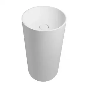 Imagine Lavoar freestanding Marmite Doha rotund 43.5 cm alb mat
