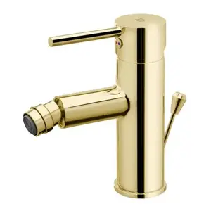 Imagine Baterie bideu FDesign Flusso auriu lucios monocomanda cu ventil