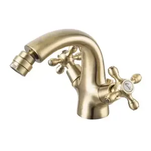 Imagine Baterie bideu FDesign Lacrima bronz periat cu ventil