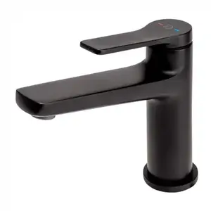 Imagine Baterie lavoar FDesign Seppia negru mat monocomanda