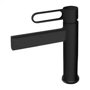 Imagine Baterie lavoar FDesign Zaffiro negru mat monocomanda