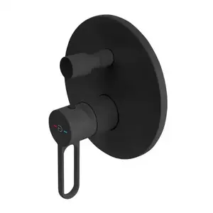 Imagine Baterie cada si dus incastrata FDesign Zaffiro negru mat monocomanda