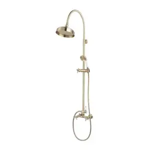 Imagine Sistem de dus FDesign Lacrima bronz periat cu baterie dubla comanda