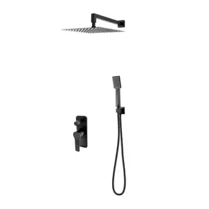 Imagine Sistem de dus incastrat FDesign Seppia negru mat