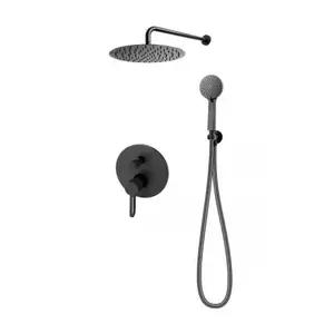 Imagine Sistem de dus incastrat FDesign Zaffiro negru mat