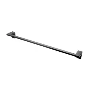 Imagine Suport prosop simplu FDesign Piazza negru mat 60 cm