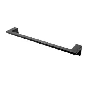 Imagine Suport prosop simplu FDesign Piazza negru mat 45 cm