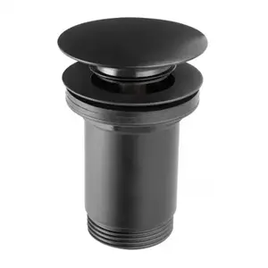 Imagine Ventil lavoar Click-Clack FDesign Kleome fara preaplin negru mat