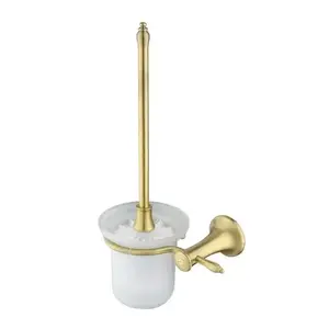 Imagine Perie WC cu suport FDesign Lacrima bronz periat