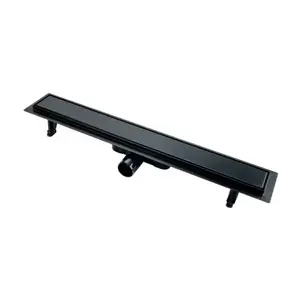 Imagine Set PROMO rigola dus Fdesign Kleome cu grila negru-faiantabila 70 cm