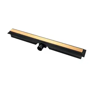 Imagine Set PROMO rigola dus Fdesign Kleome cu grila auriu negru-faiantabila 60 cm