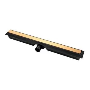 Imagine Set PROMO rigola dus Fdesign Kleome cu grila auriu negru-faiantabila 70 cm