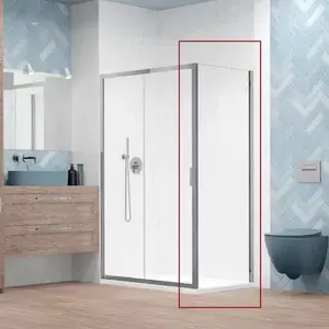 Imagine Perete lateral de dus Radaway Alienta S crom lucios 80 cm