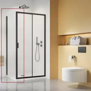Imagine Perete lateral de dus Radaway Alienta S negru mat 80 cm
