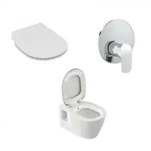 Imagine Set PROMO vas wc cu functie de bideu, capac si baterie Ideal Standard