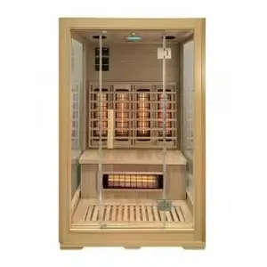 Imagine Sauna uscata cu Infrarosu + Carbon - Magneziu Sanotechnik FUTURE 2 persoane cu 6 rezistente 120x105xH190
