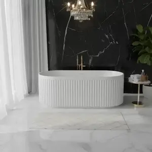 Imagine Cada freestanding Coloana Aria 150x80 cm acril alb mat