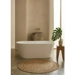 Imagine Cada freestanding Coloana Luma 170x75 cm, acril alb