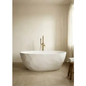 Imagine Cada freestanding Coloana Iolanda 170x75 cm acril alb