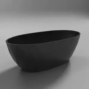 Imagine Cada freestanding Coloana Iolanda 170x75 cm acril negru