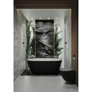Imagine Cada freestanding compozit Coloana Greenland 168x80.5 cm negru lucios