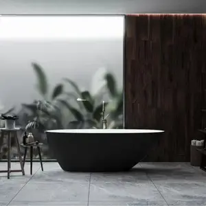 Imagine Cada freestanding compozit Coloana Melbourne 168.5x76 cm negru mat