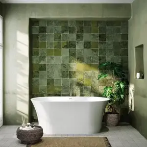 Imagine Cada freestanding compozit Coloana Helga 150x85 cm alb lucios
